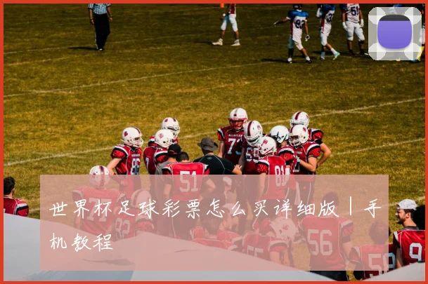 世界杯足球彩票怎么买详细版｜手机教程