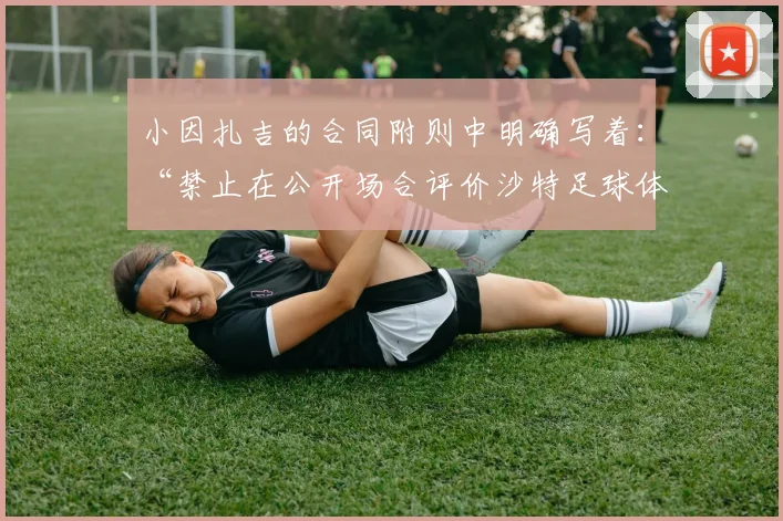 小因扎吉的合同附则中明确写着：“禁止在公开场合评价沙特足球体系